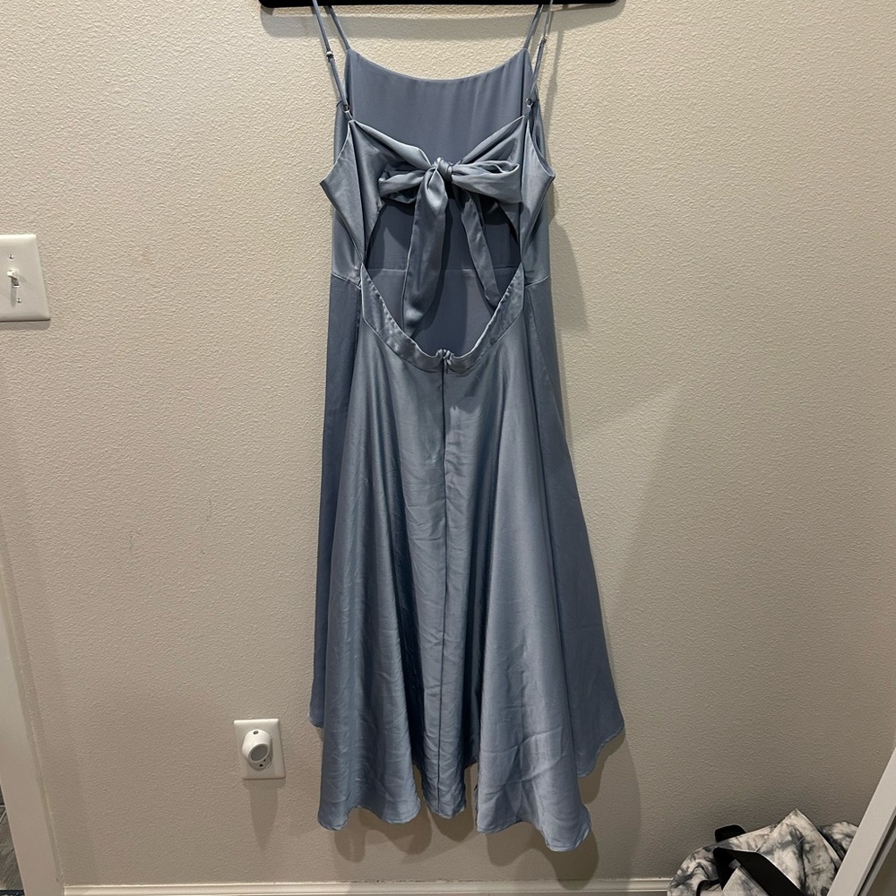 Lulus Tie Back Dress w/ Asymmetric Hem